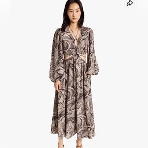 NWT Moon river cut out dress